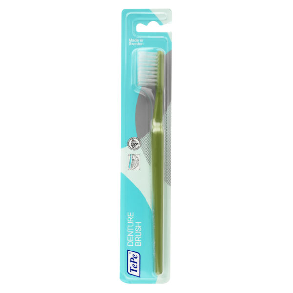 TePe Denture Care Toothbrush, Extra-Long Strong Filaments