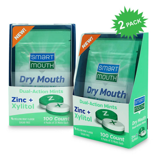 SmartMouth Dry Mouth Dual Action Mints 2 Pack