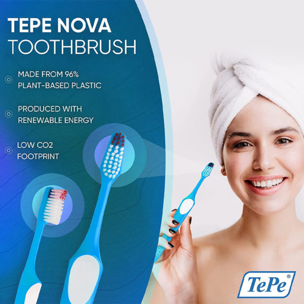 TePe Nova Extra Soft Toothbrush infographic