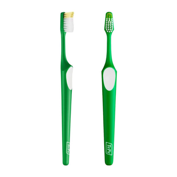 TePe Nova Soft Toothbrush ergonomic non-slip handle with thumb pad