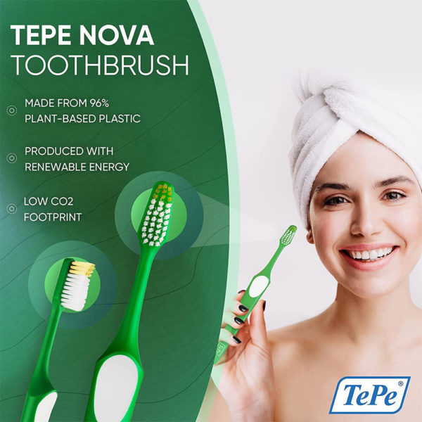 TePe Nova Soft Toothbrush infographic