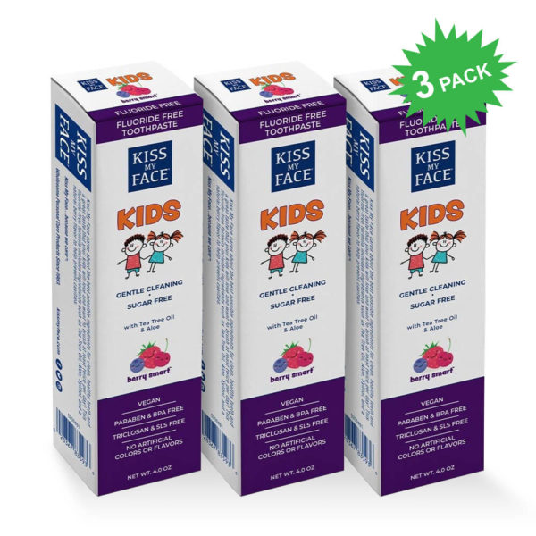 Kiss My Face Kids Berry Smart Gel Toothpaste with fluoride-free formula