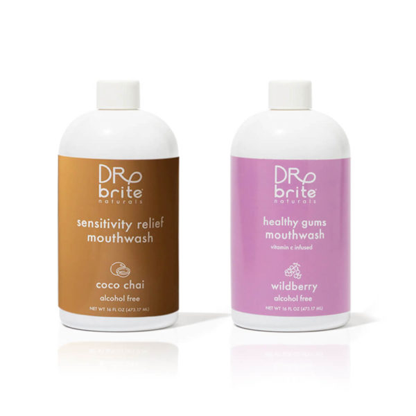 Dr. Brite Natural Mouthwash in Coconut Chai and Wildberry