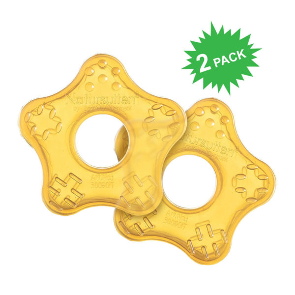 Natursutten Natural Rubber Teether Toy in Starfish Shape