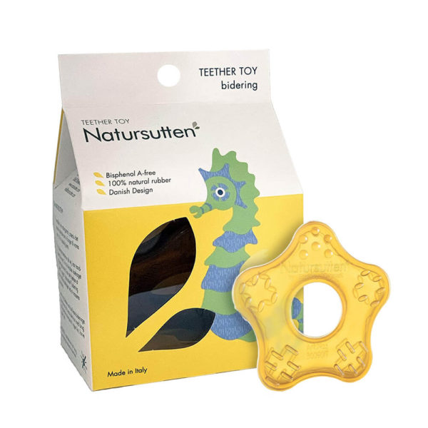 Natursutten Natural Rubber Teether Toy with Packaging