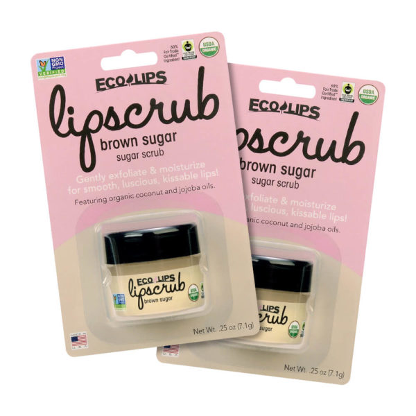 Eco Lips Organic Lip Scrub Brown Sugar Packaging