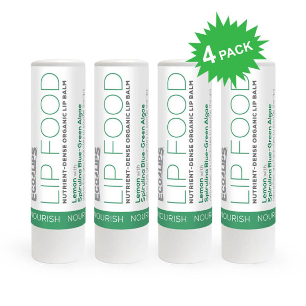 Eco Lips Lip Food - Nourish Lemon 4 Pack