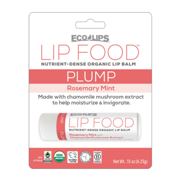 Eco Lips Lip Food - Plump Rosemary Mint with Packaging