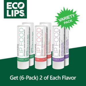 Eco Lips Lip Food all 3 flavors lip balms (2 of each)