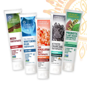 Desert Essence Fluoride-Free & Gluten-Free Toothpaste in 5 Flavorful Choices