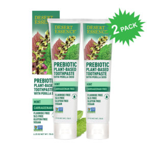 Desert Essence Prebiotic Plant Based Toothpaste with Perilla Seed in Mint Flavor