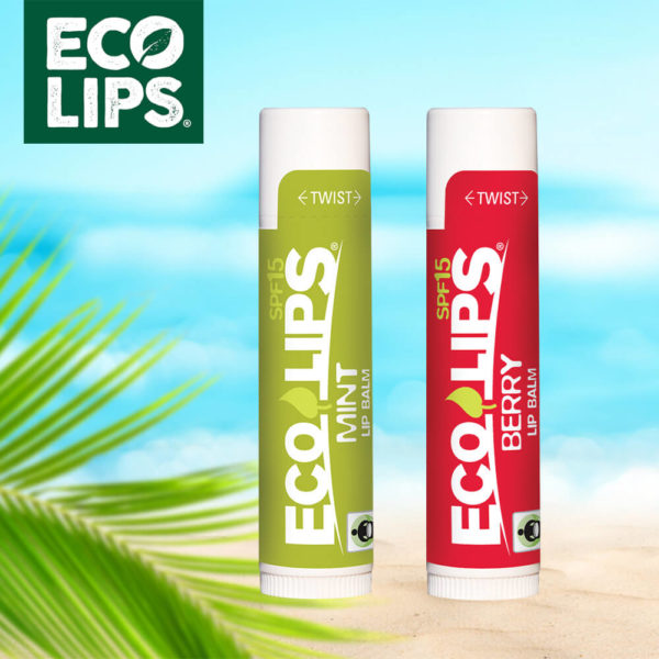 Eco Lips Classic SPF 15 Lip Balm in Mint and Berry Flavors