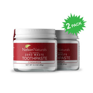 Nelson Naturals Original Zero Waste Toothpaste Cinnamon Cruelty Free, Eco Product, Fluoride Free, Gluten Free, Natural, No Animal Testing, Toothcare, Toothpastes & Gels, Vegan