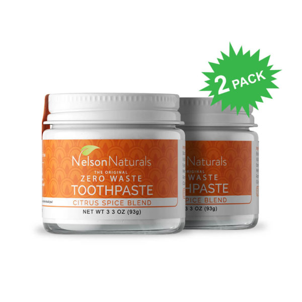 Nelson Naturals Original Zero Waste Toothpaste Citrus Spice Cruelty Free, Eco Product, Fluoride Free, Gluten Free, Natural, No Animal Testing, Toothcare, Toothpastes & Gels, Vegan