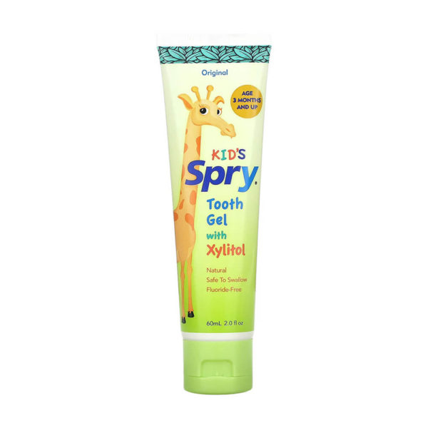 Spry Kids Tooth Gel With Xylitol front label