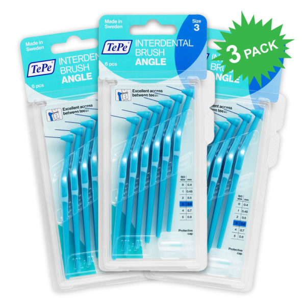 TePe Angle Interdental Brushes blue color size 0.6mm