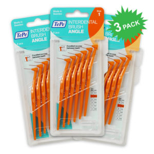 TePe Angle Interdental Brushes orange color size 0.45mm