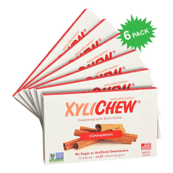 XyliChew Gum Blister Pack in Cinnamon Flavor