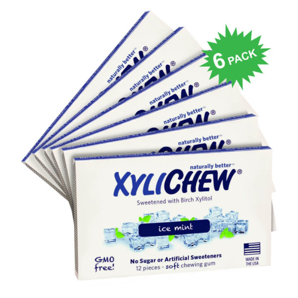 XyliChew Gum Blister Pack in Ice Mint Flavor