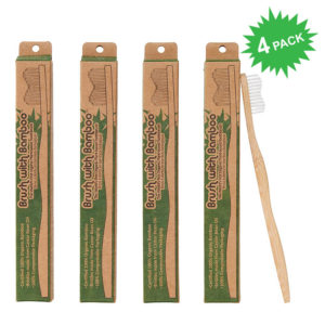 Brush with Bamboo Toothbrush for Adult