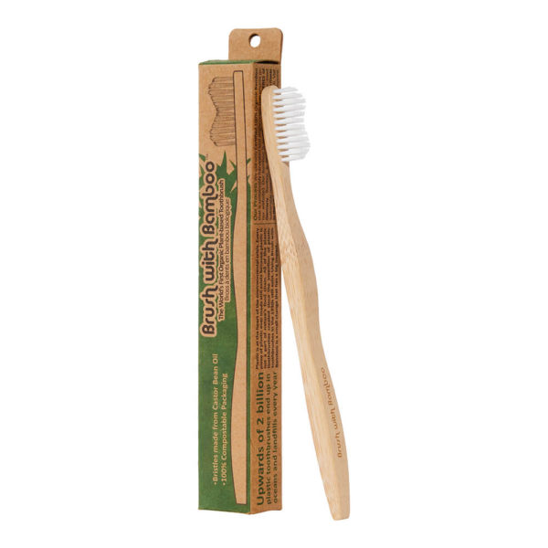 Brush with Bamboo Toothbrush for Adult organic packaging