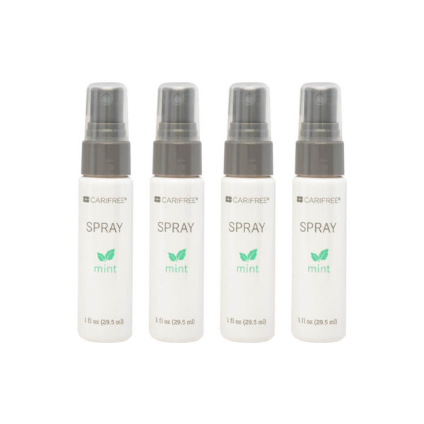 CariFree Oral Moisturizing Spray (Mint Flavor) four 1oz spray bottles