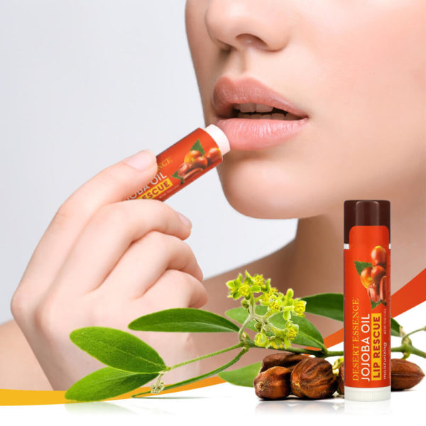 Desert Essence Lip Rescue Moisturizing Jojoba Oil Lip Balm