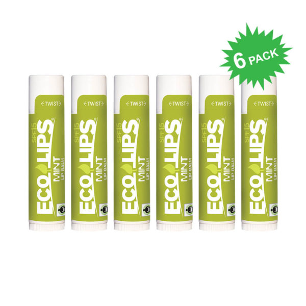 Eco Lips Classic SPF 15 Lip Balm in Mint Flavor