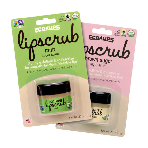 Eco Lips Organic Lip Scrub Mint & Brown Sugar Packaging