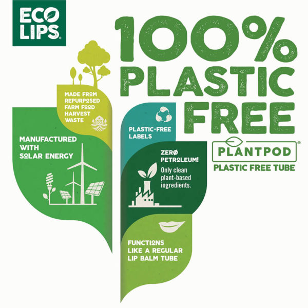 Eco Lips Classic SPF 15 Plant Pod Infographic