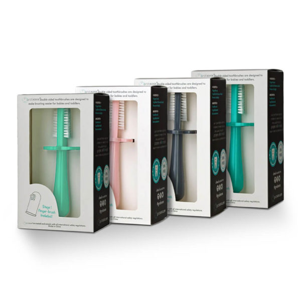 grabease Double Sided Toothbrush in 4 color variations