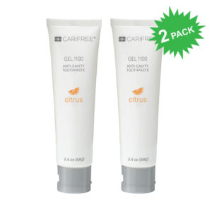 New CariFree Tooth Gel 1100 in Citrus Flavor (2-Pack)