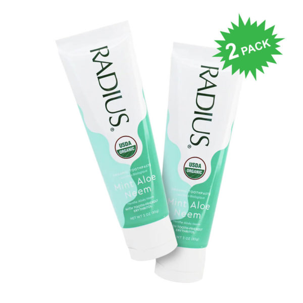 RADIUS USDA Organic Toothpaste in Mint Aloe Neem Flavor