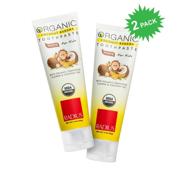 Radius USDA Organic Toothpaste for Kids 2 Pack