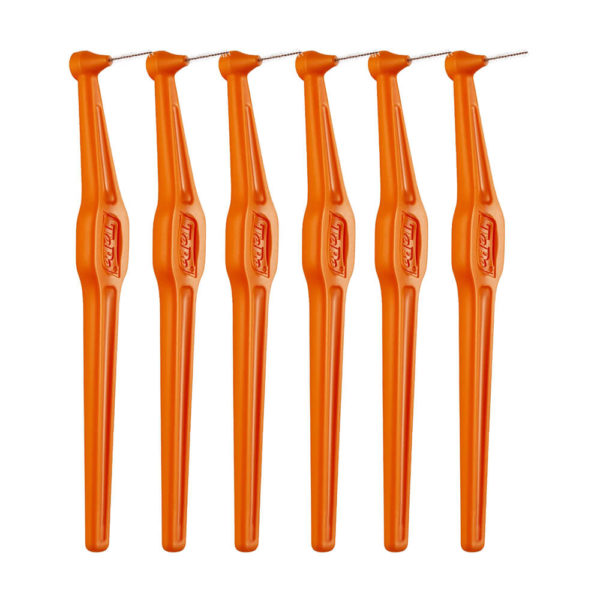 TePe Angle Interdental Brushes orange color 6pcs per pack