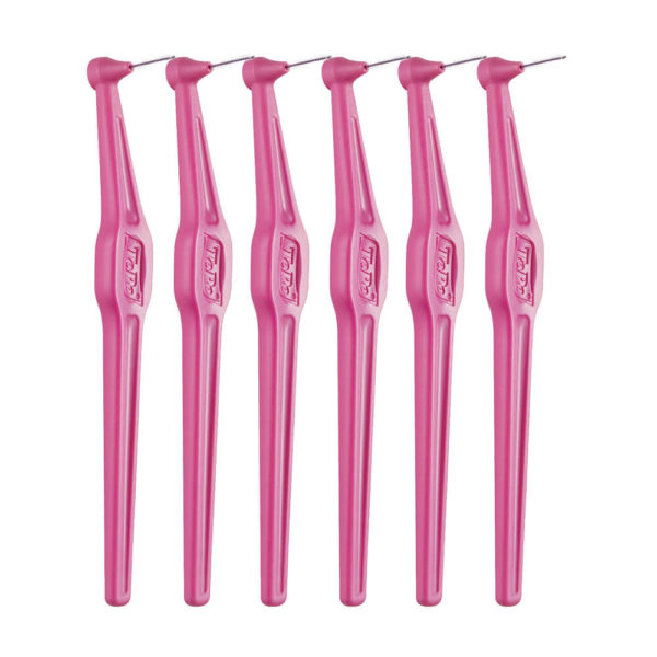 TePe Angle Interdental Brushes pink color 6pcs per pack