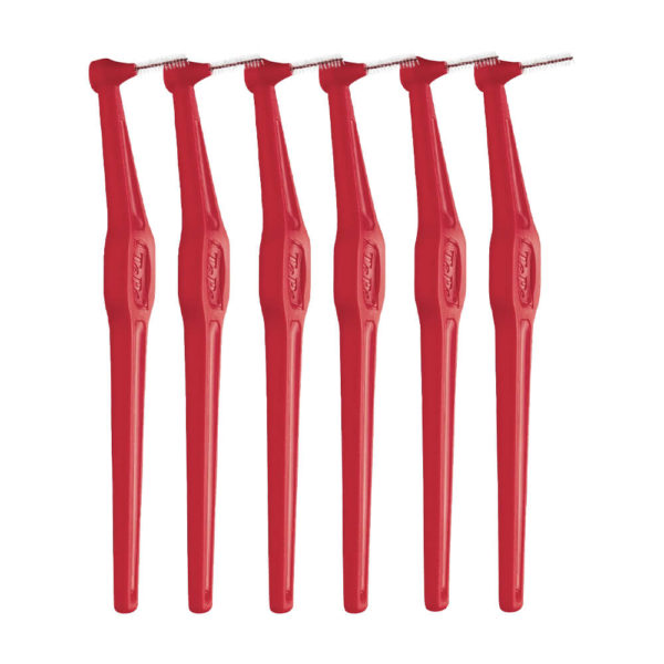 TePe Angle Interdental Brushes red color 6pcs per pack