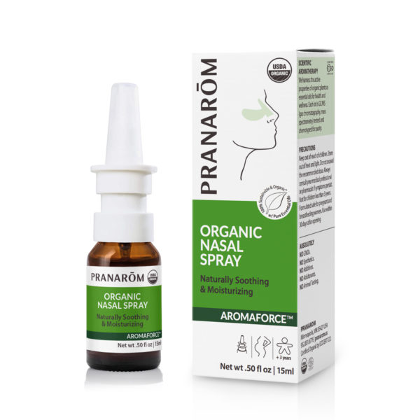 Pranarom Soothing Organic Nasal Spray, 15 ml bottle