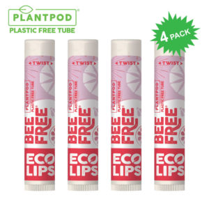 New Eco Lips Bee Free Vegan Superfruit Lip Balm in 4 Pack