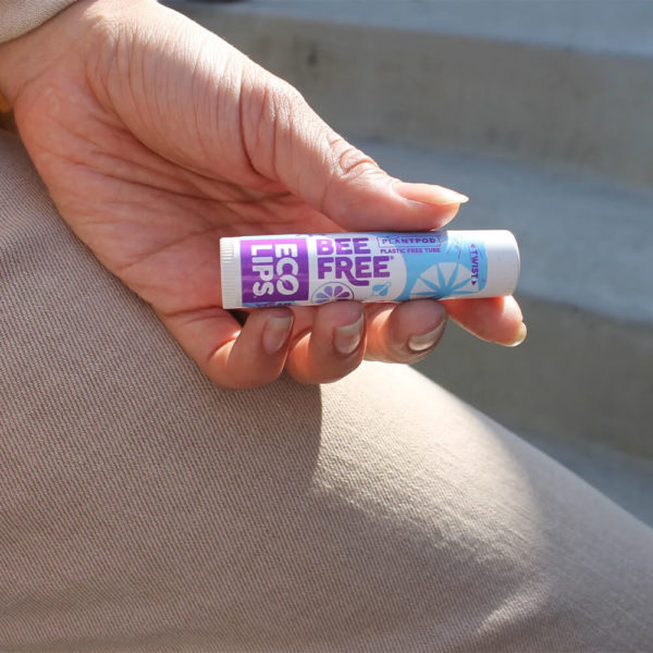 New Eco Lips Bee Free Vegan Unflavored Lip Balm