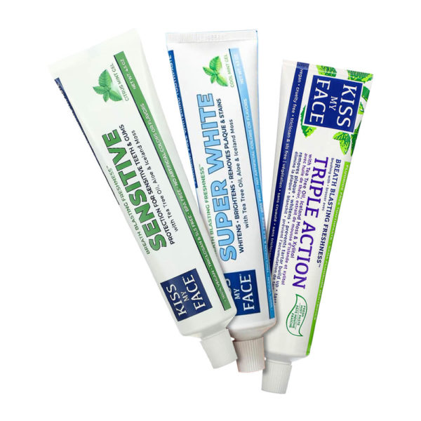 Kiss My Face Toothpaste in 3 Treatment Formulas