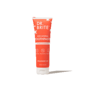 Dr Brite mineral toothpaste, strawberry flavor.