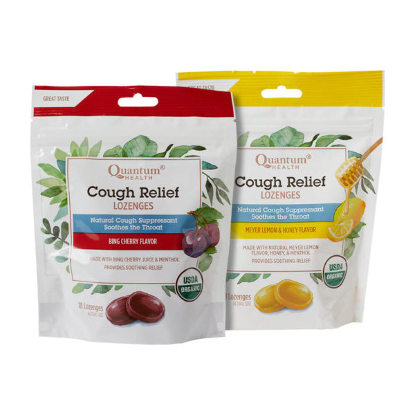 USDA Organic Cough Relief Lozenges by Quantum Health