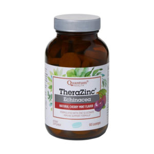 Quantum Health TheraZinc Echinacea Cherry Mint Lozenges 60ct Jar