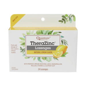 Quantum Health TheraZinc Lozenges Lemon Flavor 24ct Box