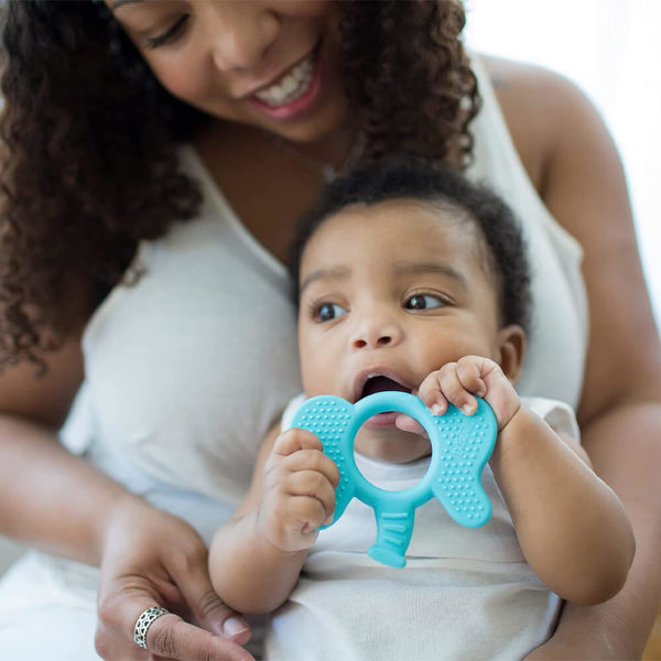 Dr. Brown's Flexees Friends Elephant Design Teether (real life usage)