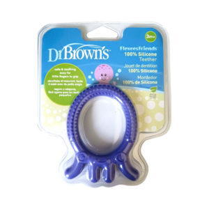 Dr. Brown's Flexees Friends 100% Silicone Teether (Octopus Design)