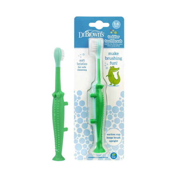 Dr. Brown's Toddler Toothbrush Crocodile Design