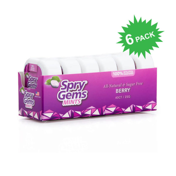 Spry Gems Berry Flavor 6-pack.