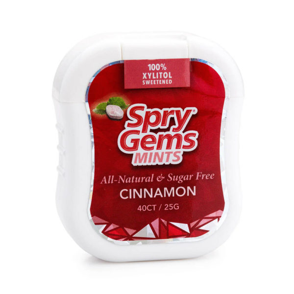 Spry Gems Cinnamon Flavor Front.